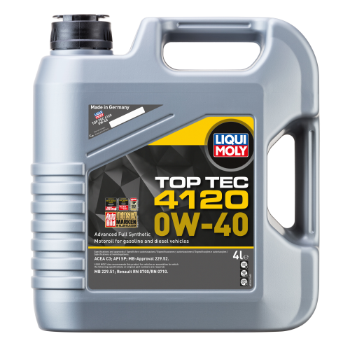 Синтетическое моторное масло Top Tec 4120 0W-40 - 4 л